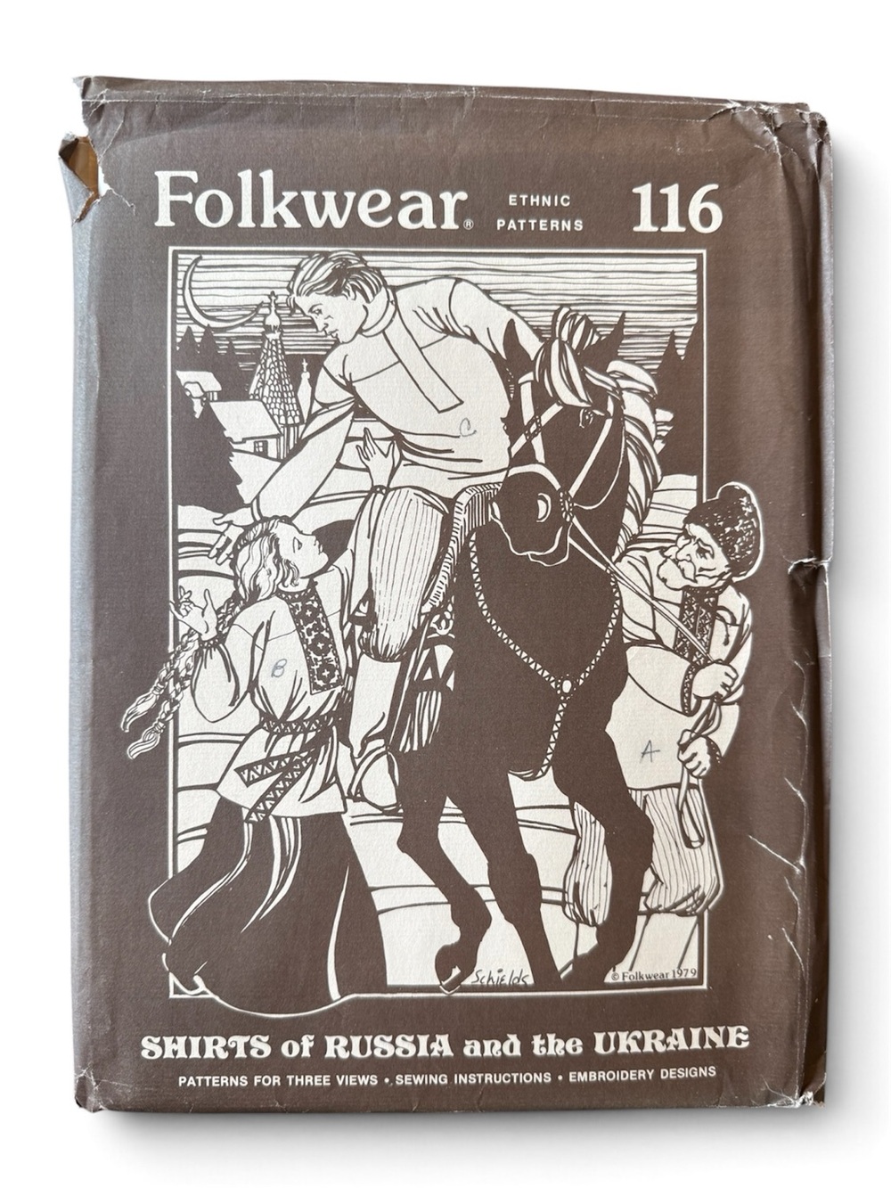 Vintage Folkwear Ethnic Sewing Pattern #116 Shirts of Russia & the Ukraine